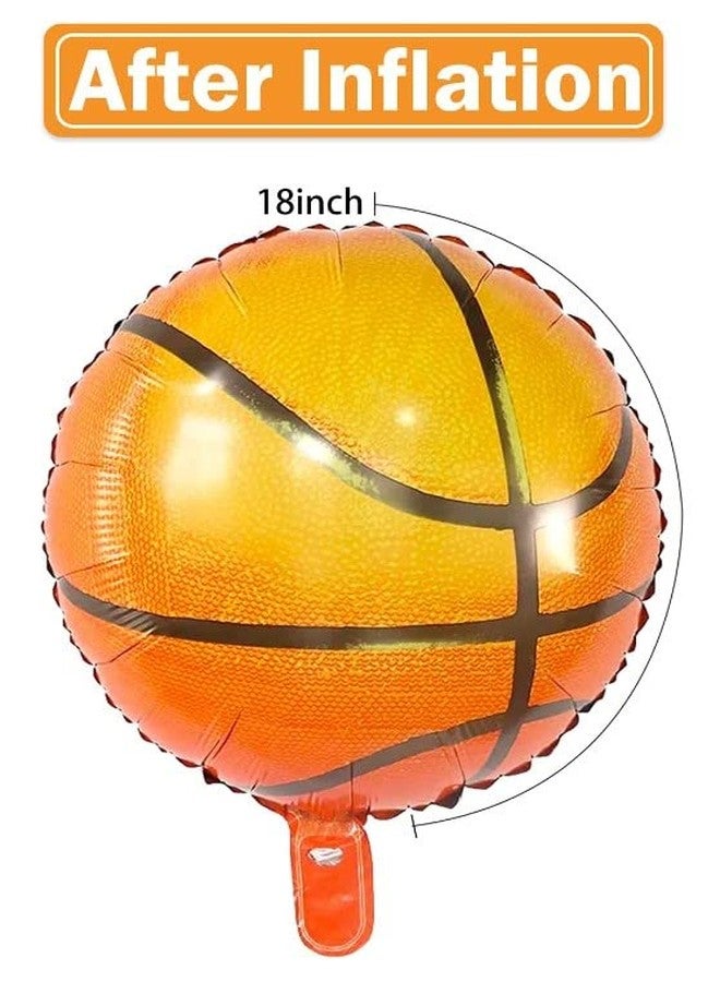 Atpata Funky Basketball shape Foil Balloons Party Supplies for Basketball Lovers/Players Birthday Theme Party Decoration (Basketball Trophy Set) - Image 2
